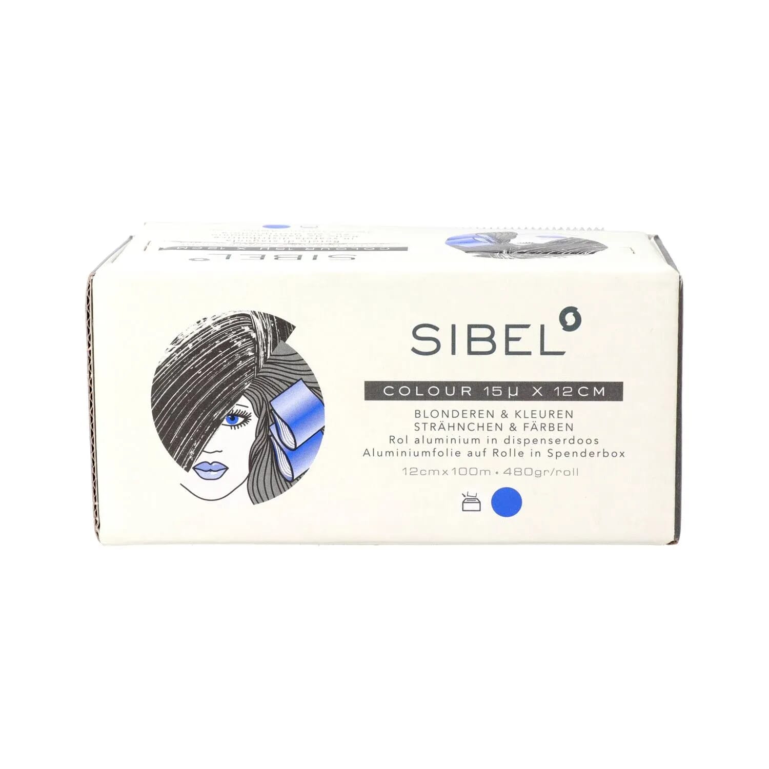 Sibel High Light Papel Aluminio 15 Micras 12 cm #Azul