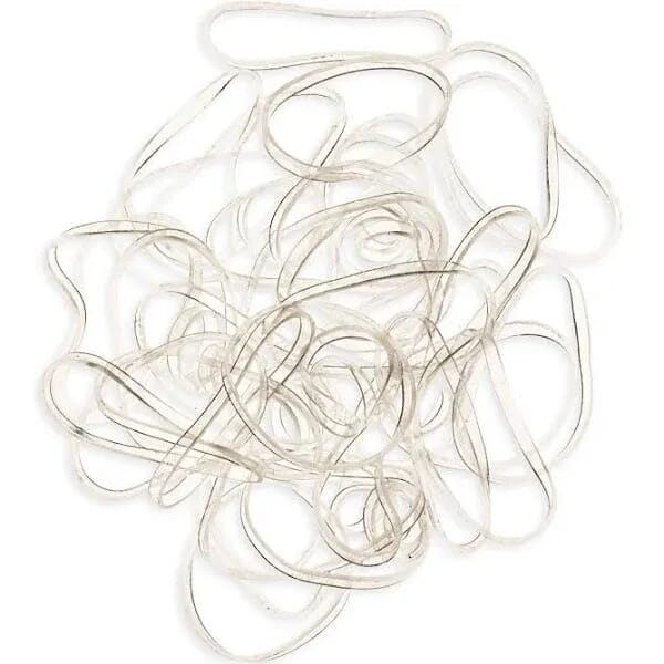 Pro Gomita Transparente Elastica Grande 2,5 cm 40 Uds