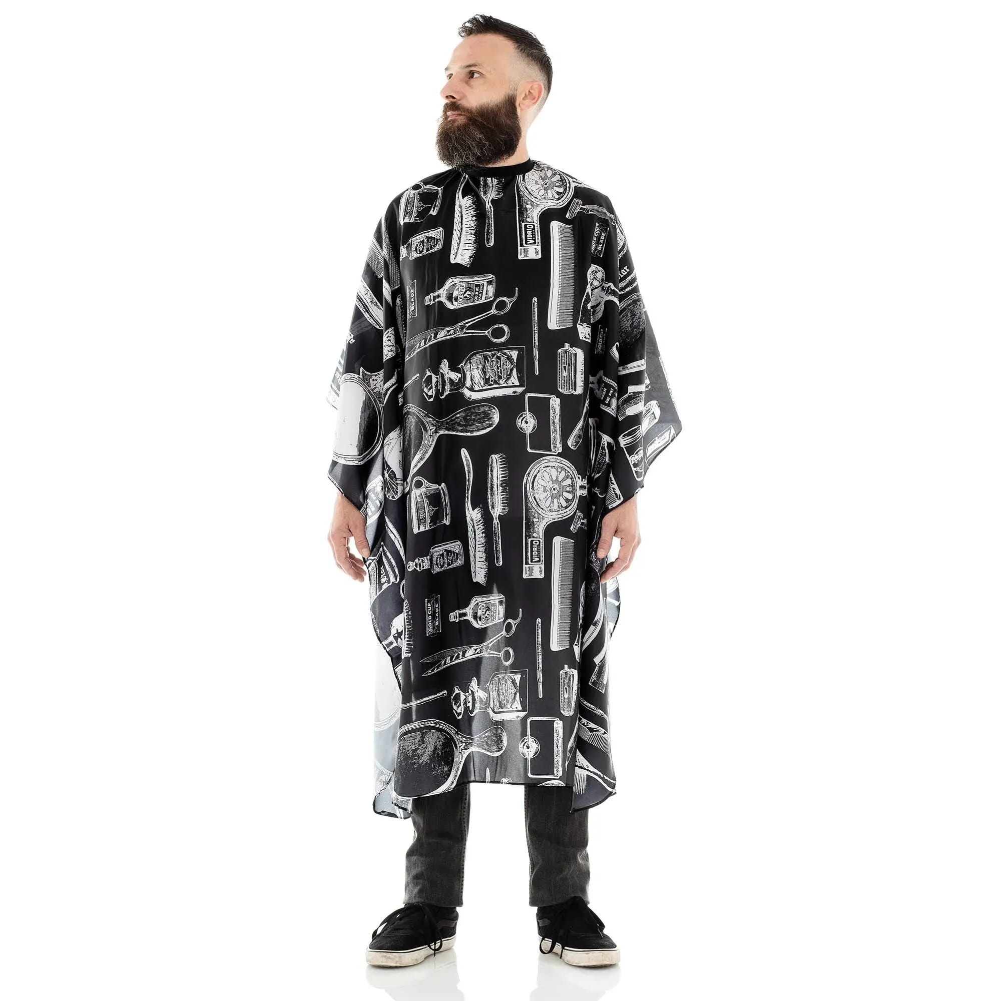 Pro The Barber New York Capa Corte Con Botones 45 x 155 cm