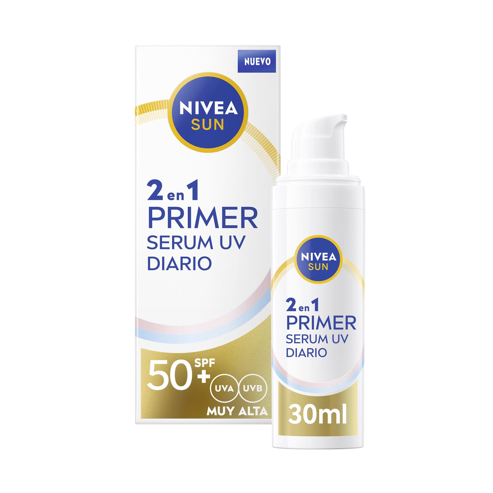 2 En 1 Primer Serum UV Diario SPF50+ 30 ml