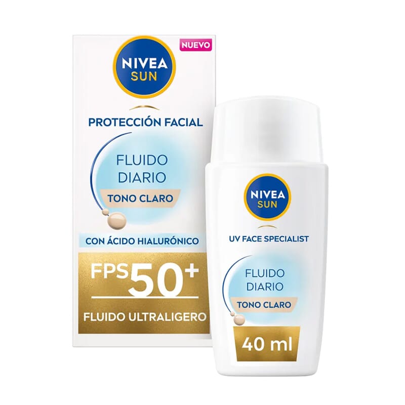 Sun Fluido Diario Protección Facial #Tono Claro 40 ml