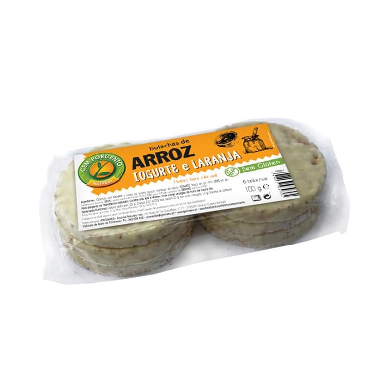 Tortas Arroz Yogurt Naranja 100g