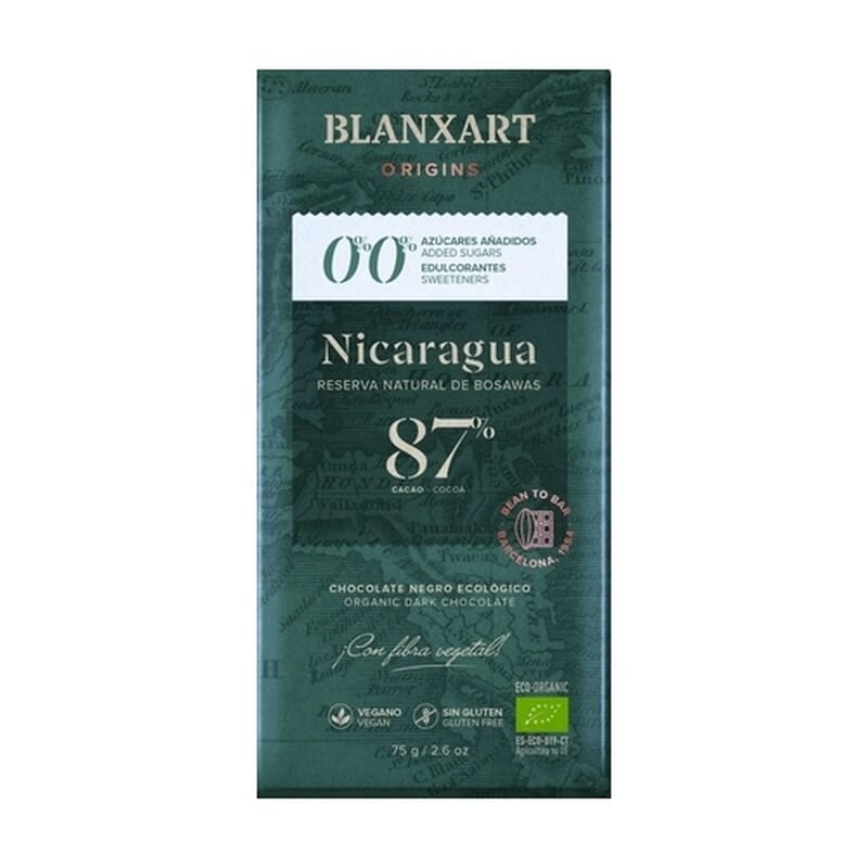 Chocolate Nicaragua 87% Saase Eco 80g