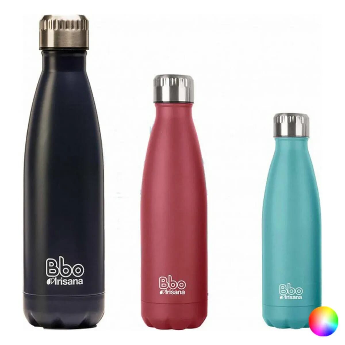 Bbo Termo Acero Turquesa + Funda 750 ml