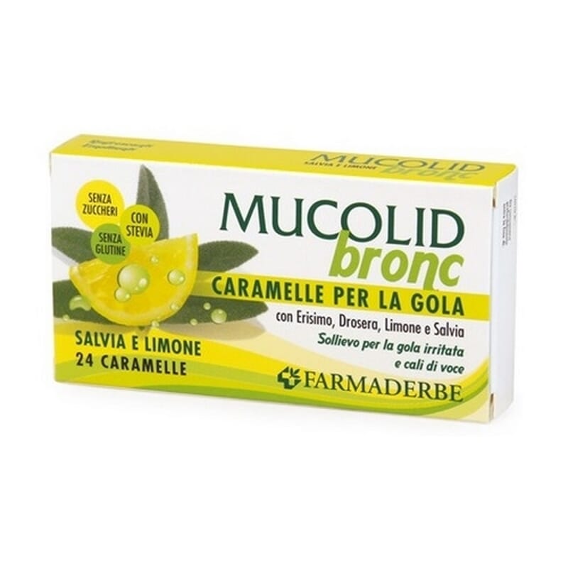 Mucolid Limone Caramelle 24 Unità