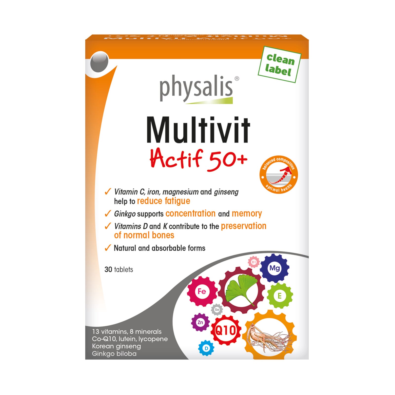 Multivit Actif 50+ 30 Tabs