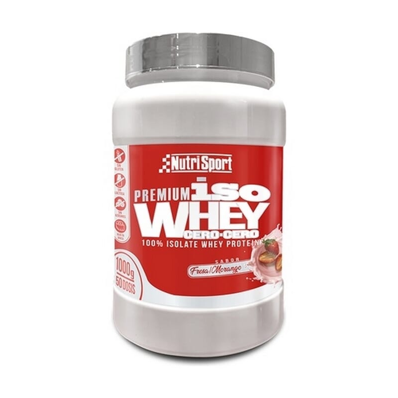Iso Whey Cero Cero Fresa 1 Kg de NutriSport