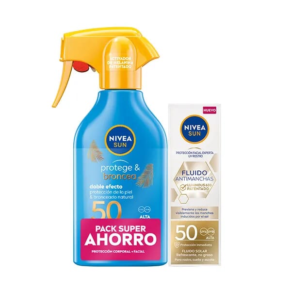 Nivea Sun Schützt Bräunt SPF50 270 ml + Fluid SPF50 40 ml