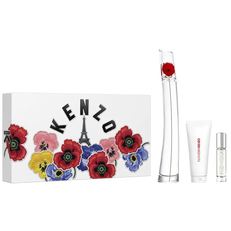 Flower By Kenzo EDP 100 ml + EDP 10 ml + Leche Corporal 75 ml Lote