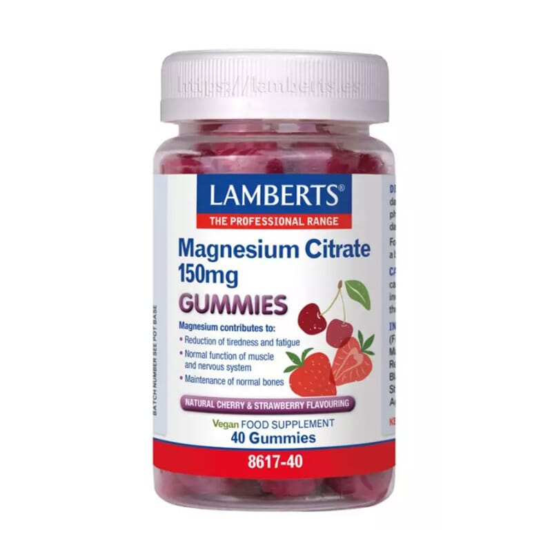 Citrato De Magnesio 150 mg Gummies 40 Gominolas