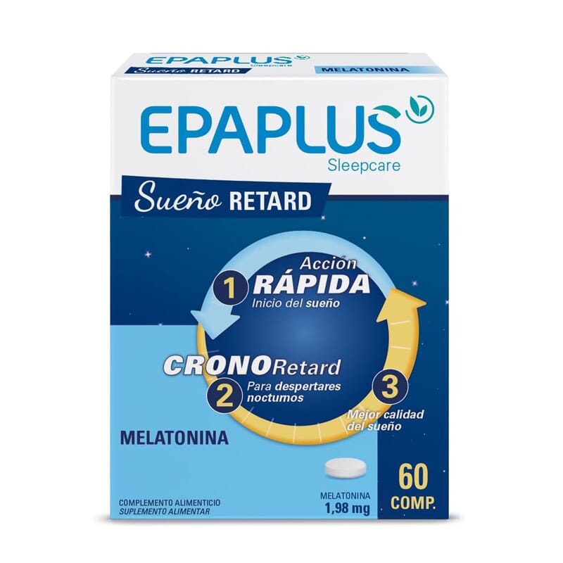 Epaplus Sleepcare Sueño Retard Melatonina 1,98 mg 60 Tabs