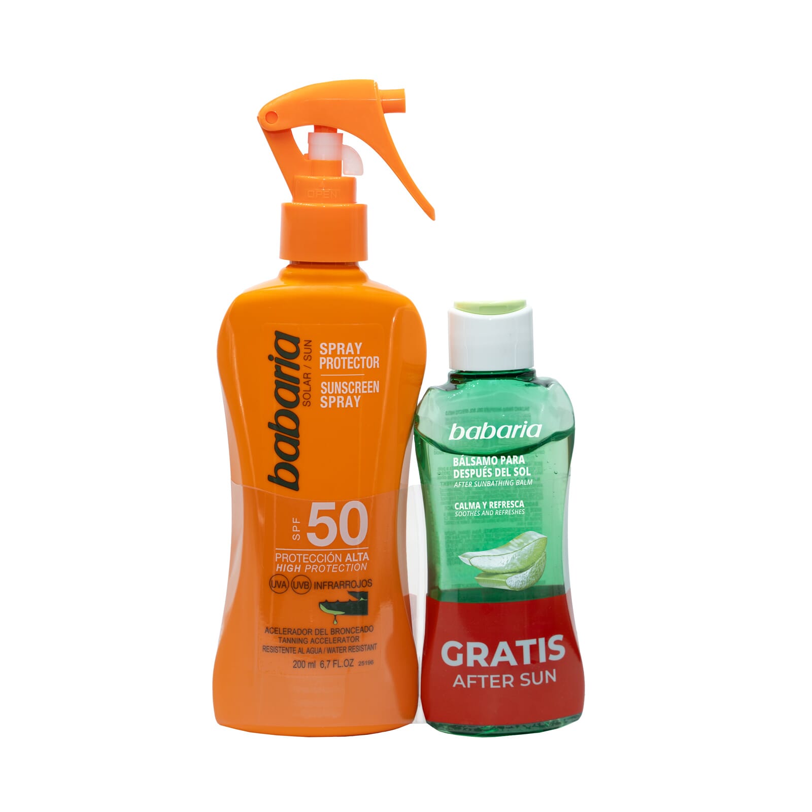 Spray Protector Solar Aloe SPF50 200 ml + After Sun