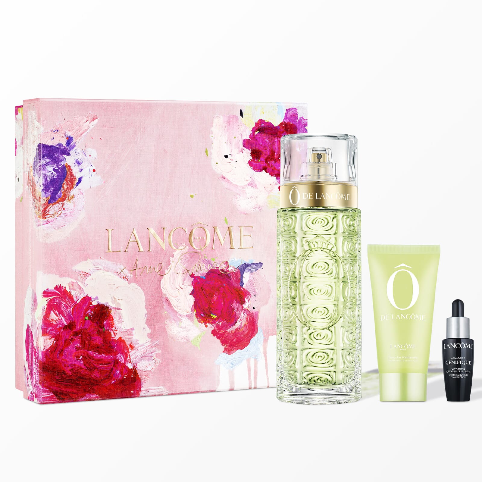 Ô de Lancôme EDT 125 ml + Shower Gel + Advanced Génifique Serum Lote