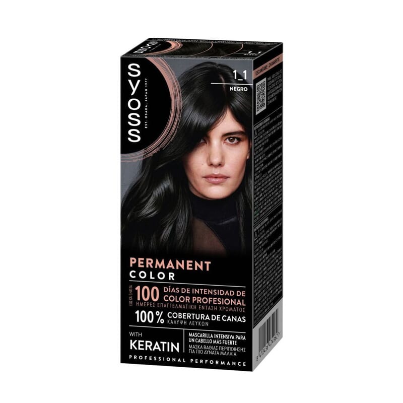 Tinte Permanent #1-1 Negro de Syoss