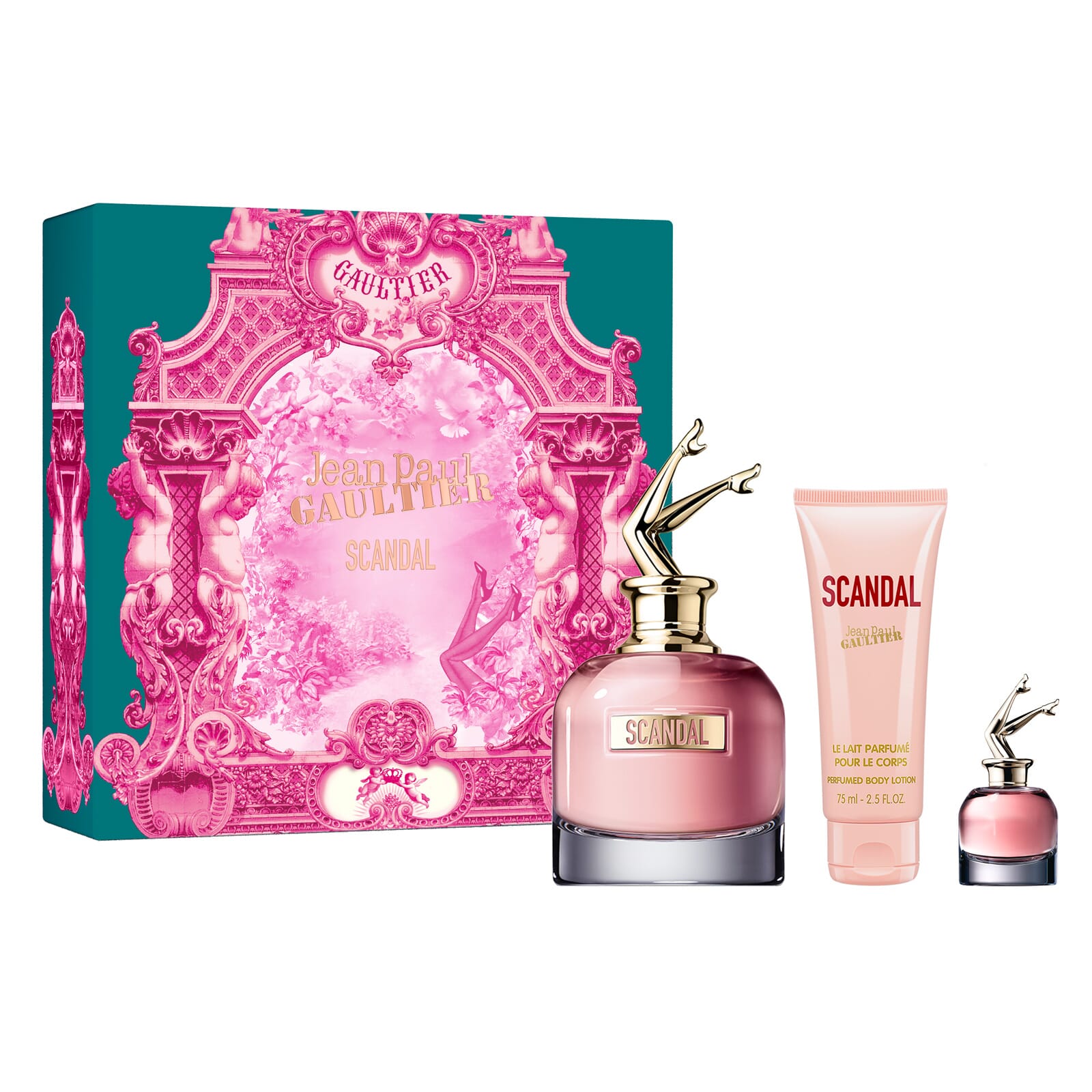Scandal EDP 80 ml + Mini + Body Lotion 75 ml