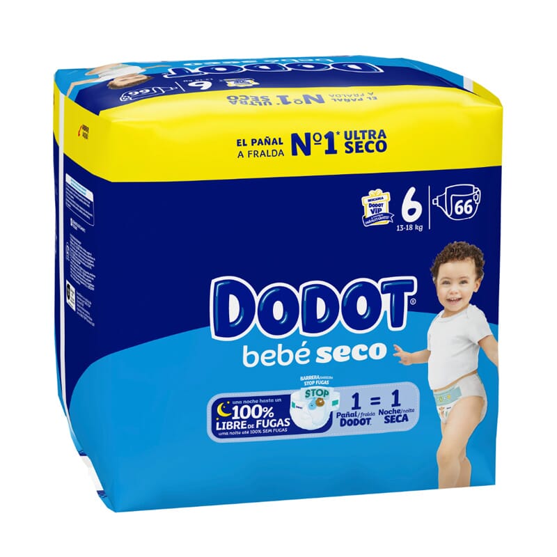 Dodot Bebé Seco T-6 66 Uds