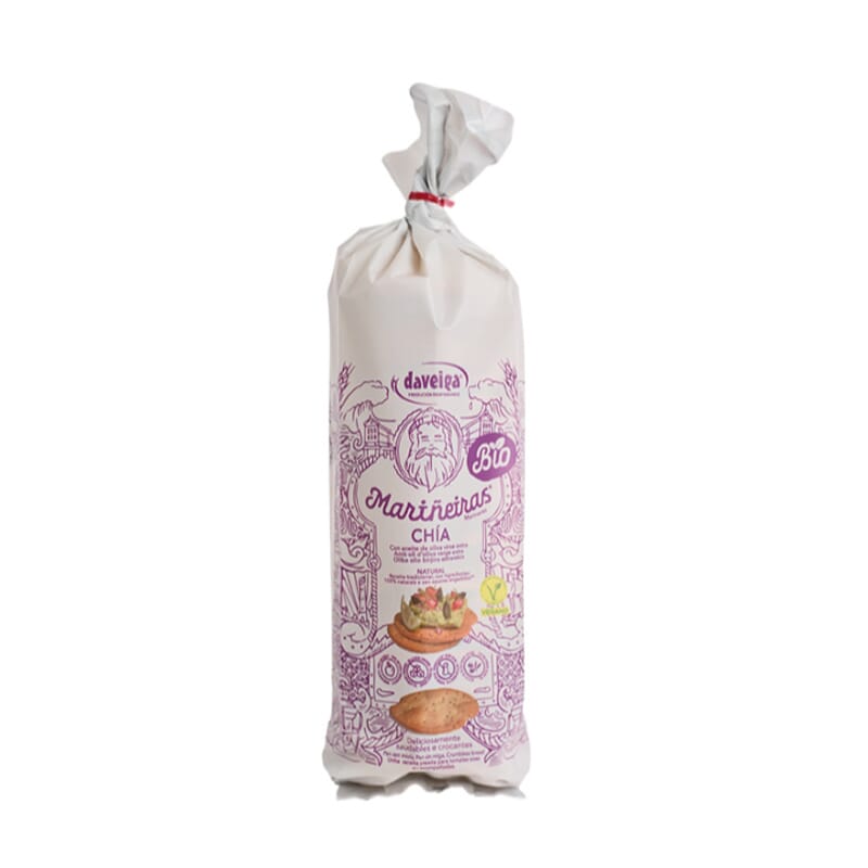 Tostas De Pan Mariñeiras Con Chía Bio 180g de Daveiga