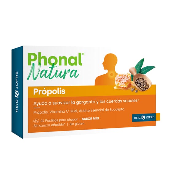 Phonal Natura Propolis Miel 24 Tabs - Forte Pharma