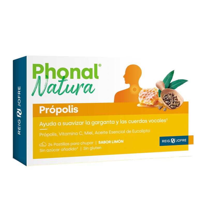 Phonal Natura Propolis Limón 24 Tabs