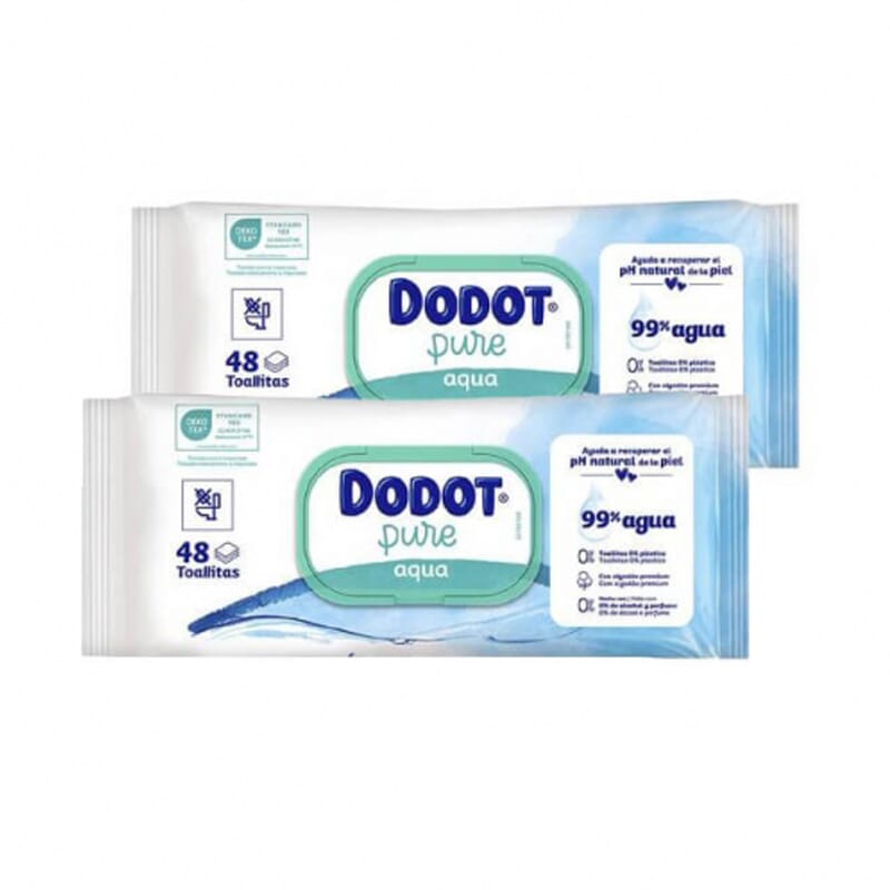 Dodot Toallitas Aqua Pure 2 Uds 48 Uds de Dodot