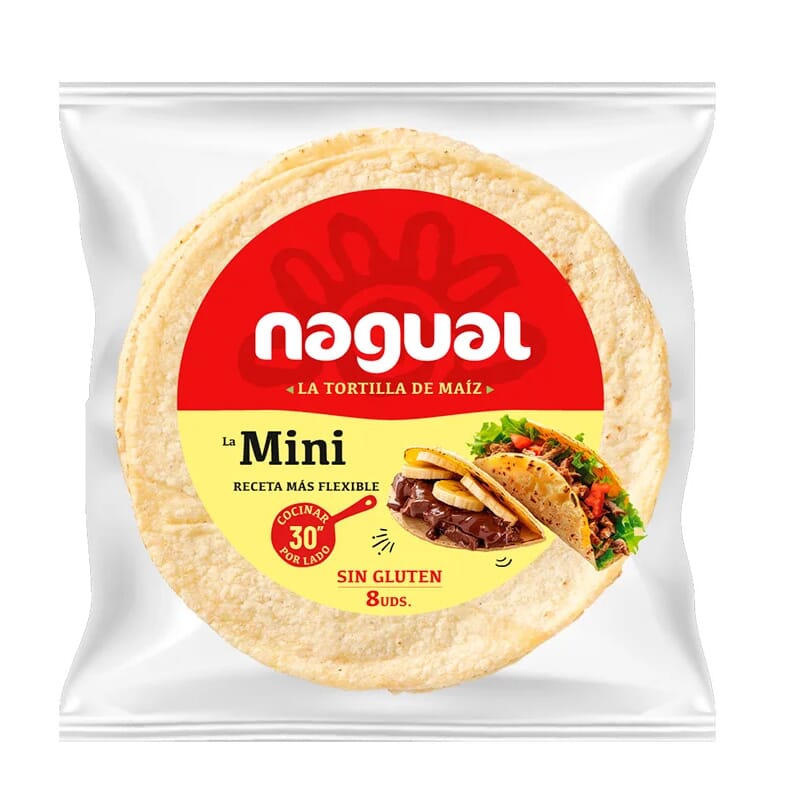 Tortilla De Maíz Mini Tacos Sin Gluten 110g