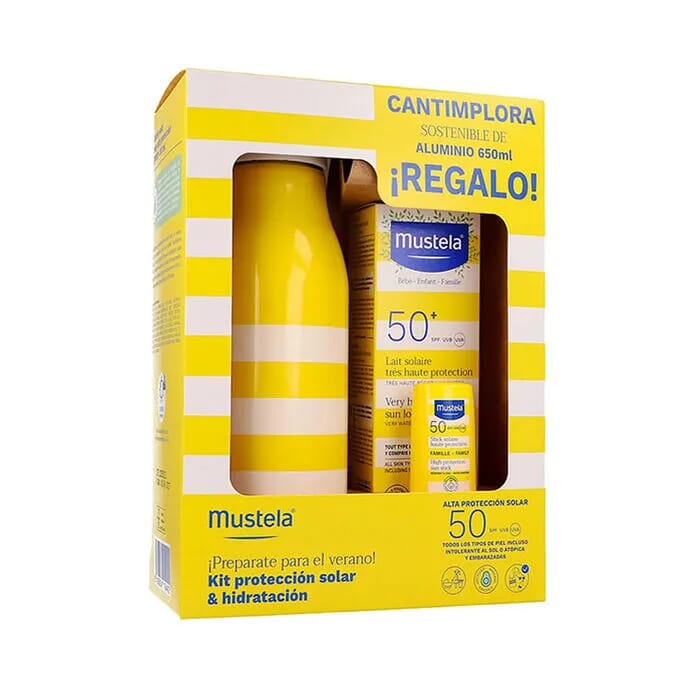 Pack Solar 100 ml + Stick SPF50 9 ml + Cantimplora