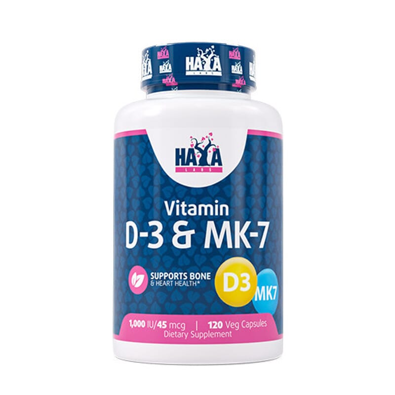 Vitamina D-3  1000 UI y MK-7 45 mcg 120 Caps