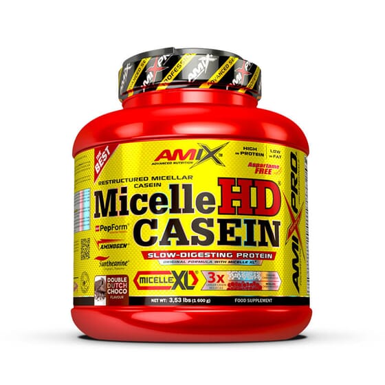 La proteína Micelle HD Casein es una proteína de digestión lenta y absorción secuencial.