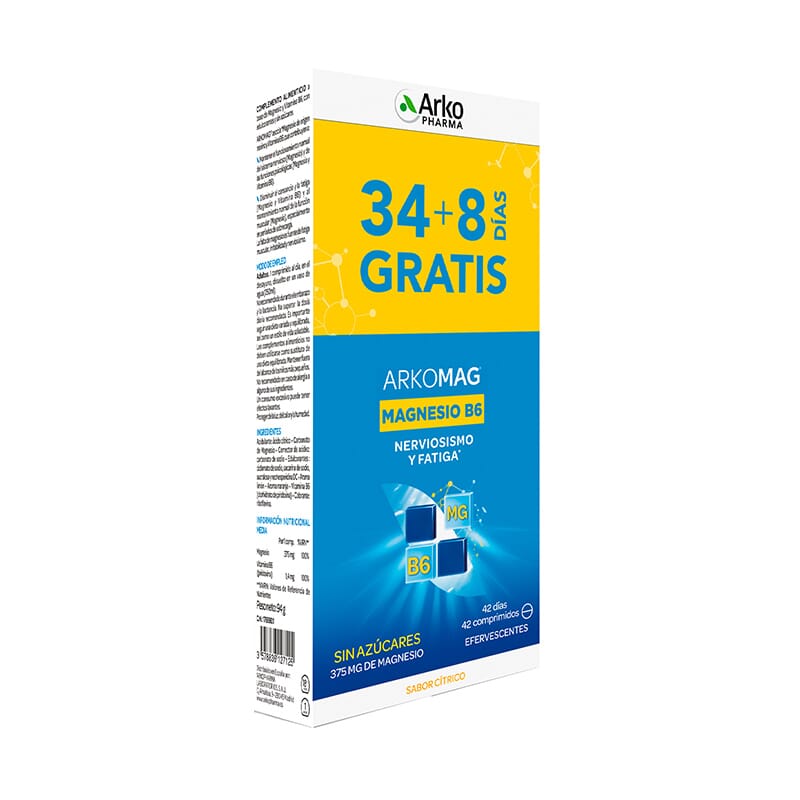 ARKOVITAL MAGNESIO + VITAMINA B6 (20% Dto 2ª Ud) 2 Ud de 21 Tabs