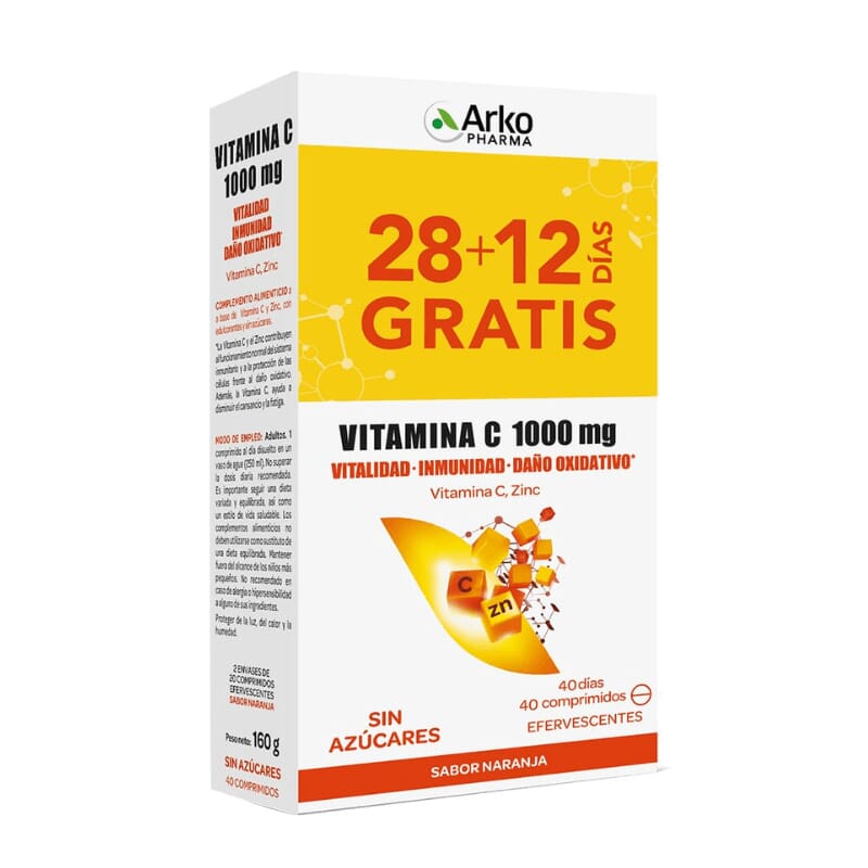 ARKOVITAL VITAMINA C 1000mg 2 Ud de 20 Tabs