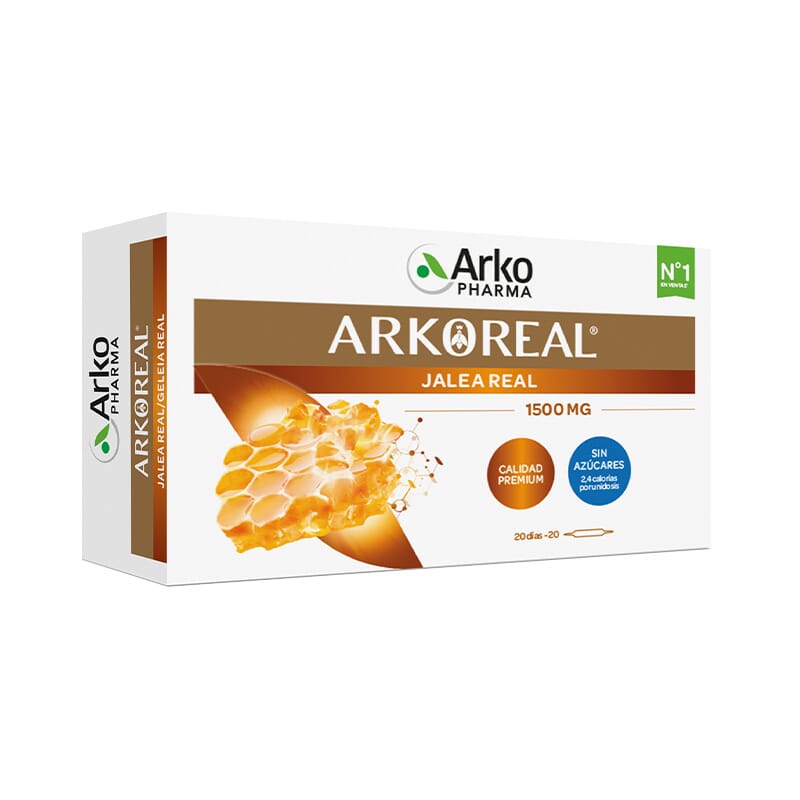 Arkoreal Jalea Real Fresca 1500 mg sin Azúcares 15 ml 20 Viales