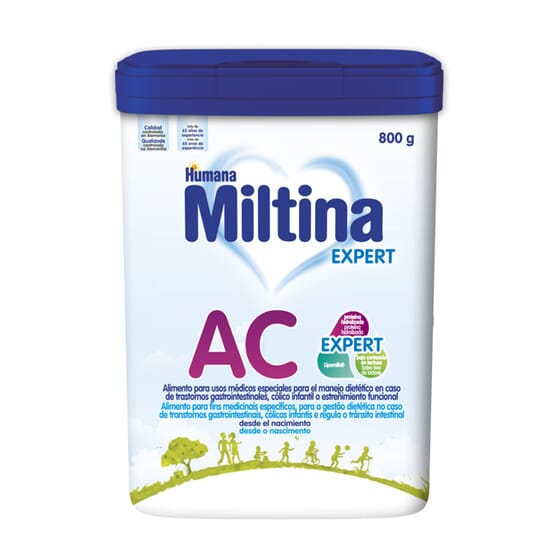 Miltina AC Digest está especialmente formulada para bebés com problemas digestivos.
