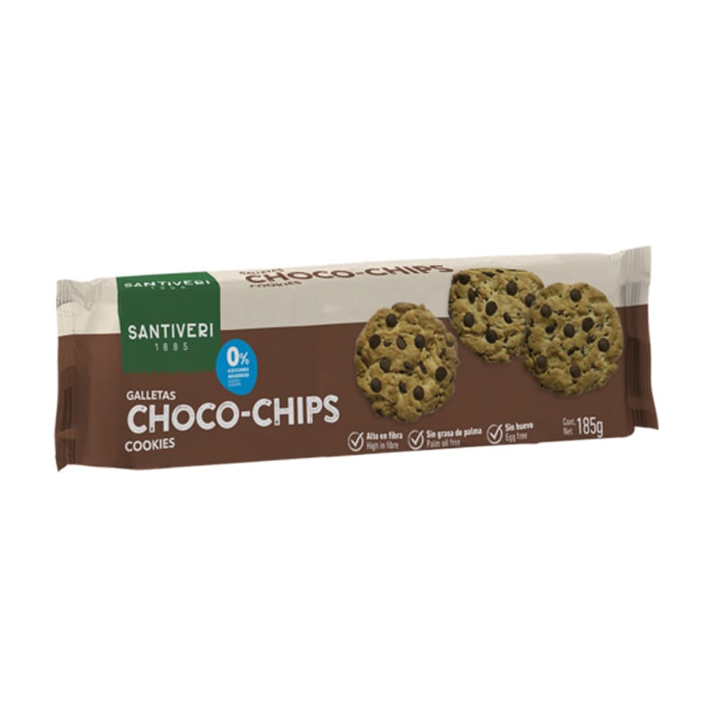 GALLETAS CHOCO CHIPS 185g