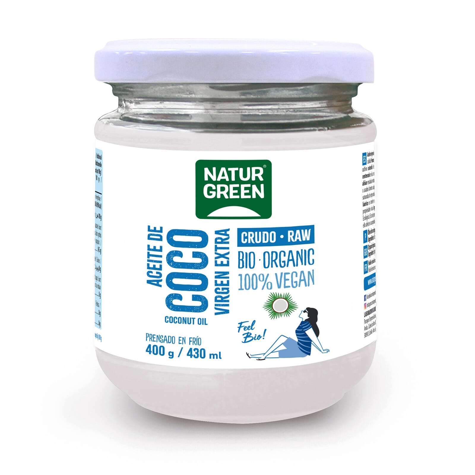 ACEITE DE COCO VIRGEN EXTRA BIO 400g