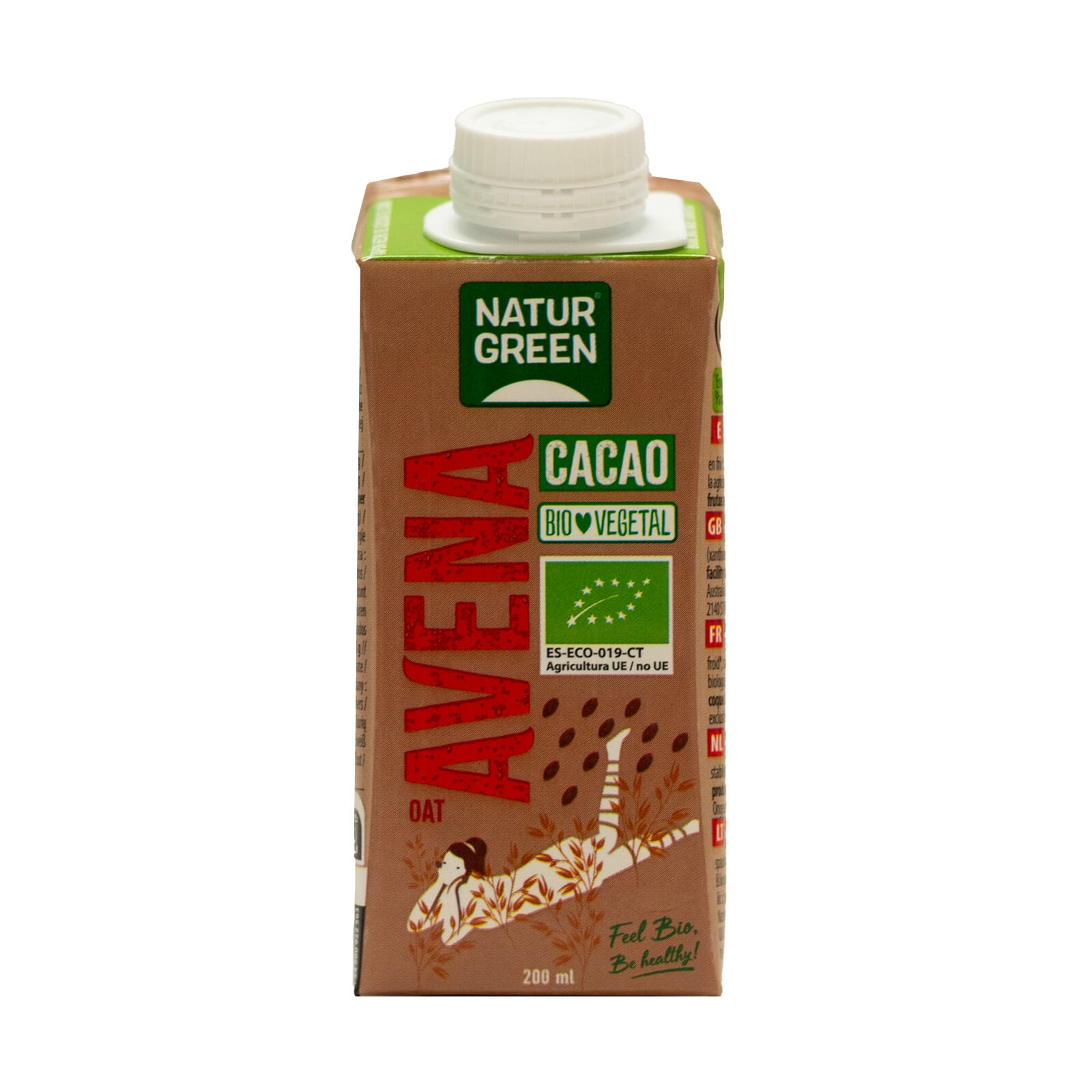 BEBIDA DE AVENA CACAO CALCIUM BIO 200ml