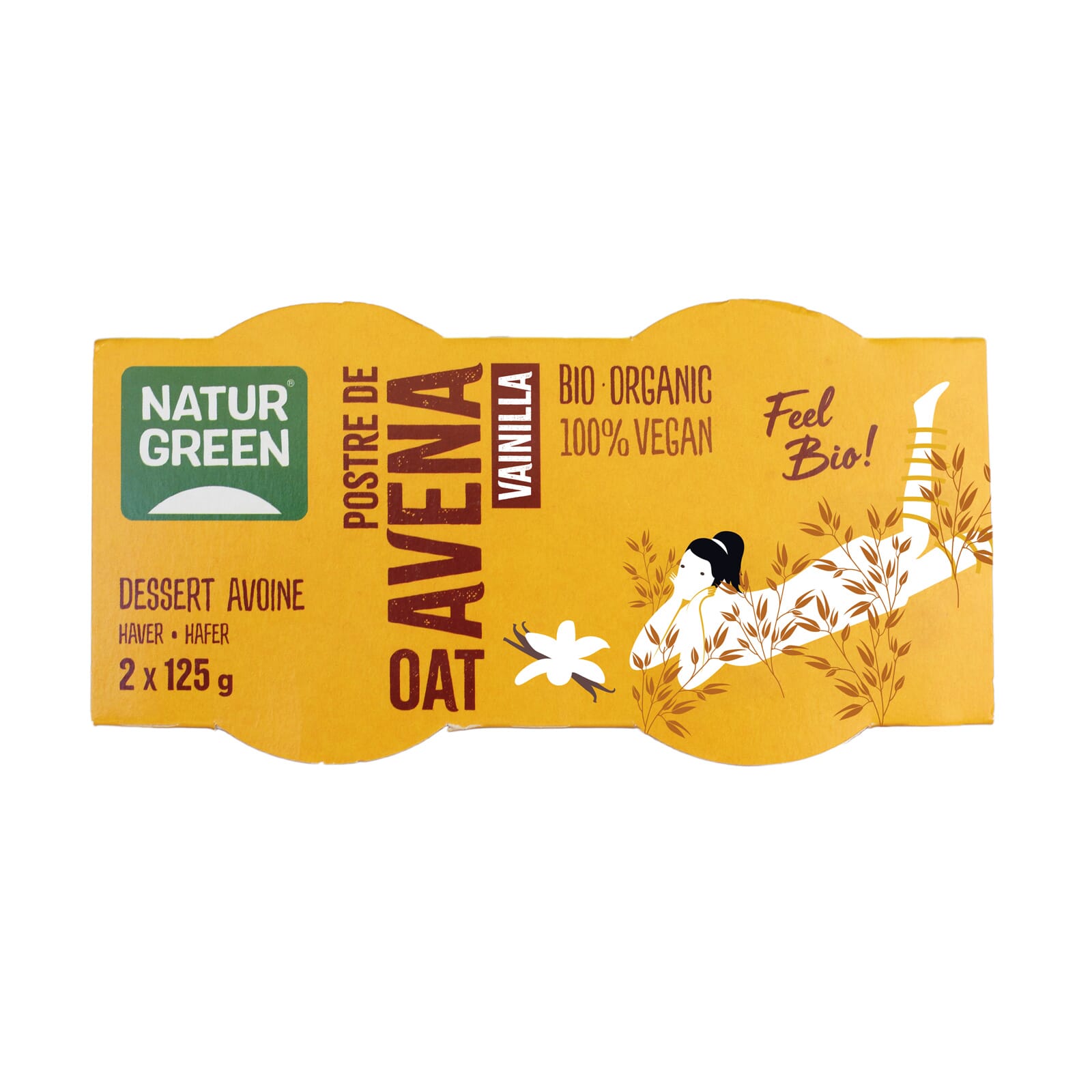 TOETJE HAVERMOUT VANILLE BIO 2 Ud de 125g