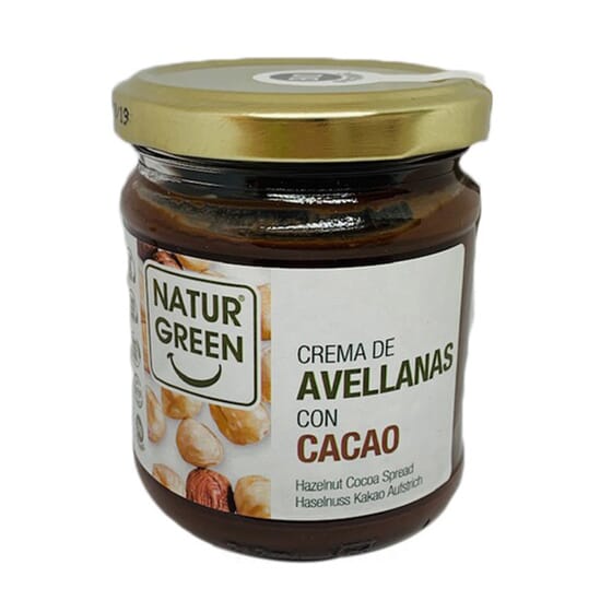 Não abdiques do doce com o Creme Cacau Avelã Bio da NaturGreen.