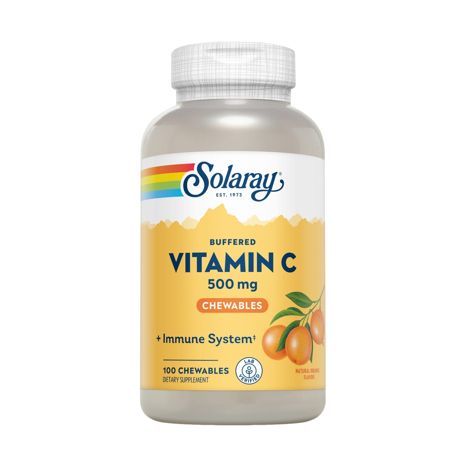 VITAMINA C MASTICABLE 500mg 100 Tabs SABOR NARANJA