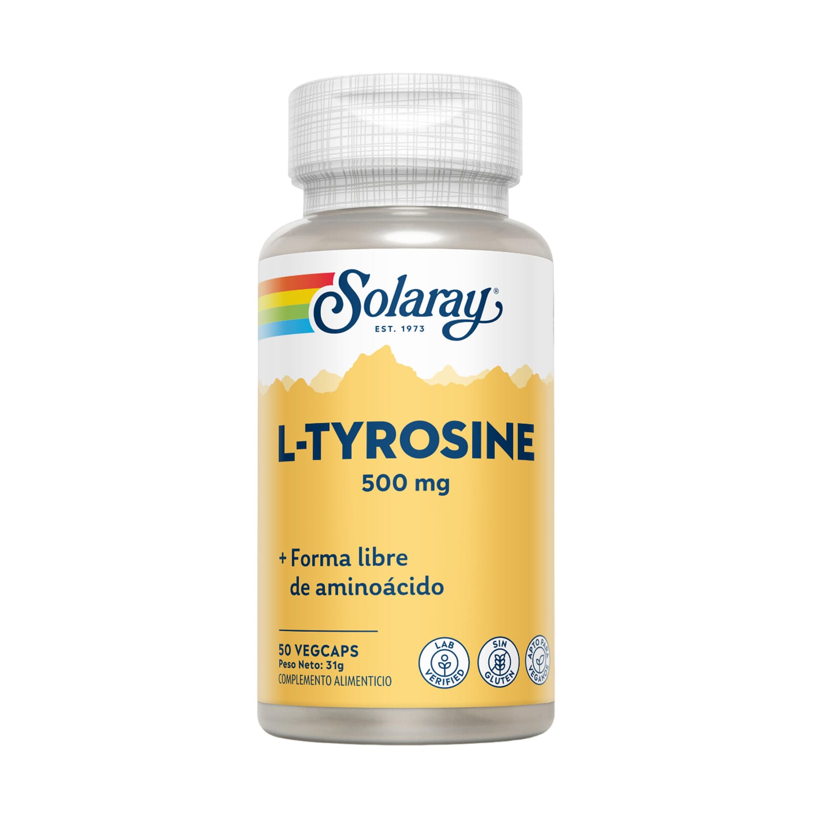 L-TIROSINA 500mg 50 Cápsulas