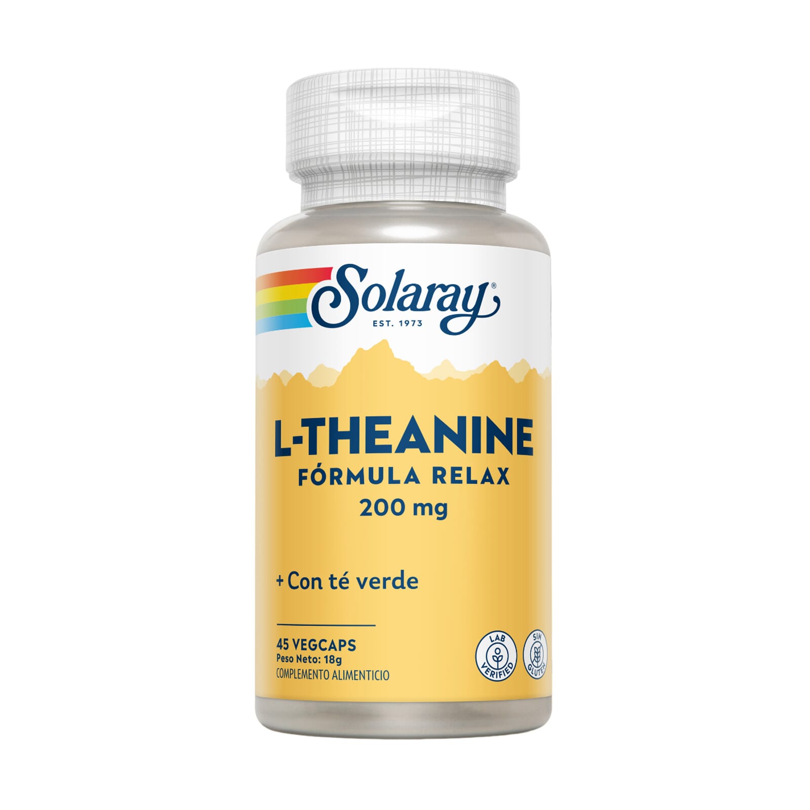 L-TEANINA 200mg 45 Cápsulas vegetales