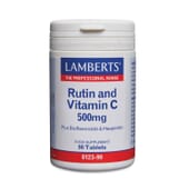 Rutina Y Vitamina C 500 mg + Bioflavonoidi 90 Pastiglie di Lamberts