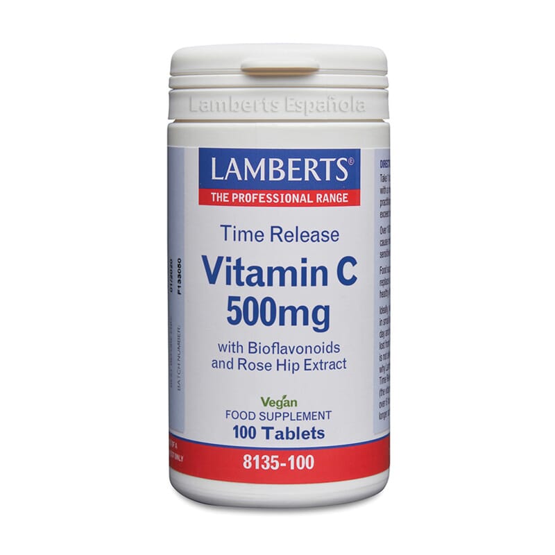 VITAMINA C 500mg CON BIOFLAVONOIDES (Liberación Sostenida) 100 Tabs