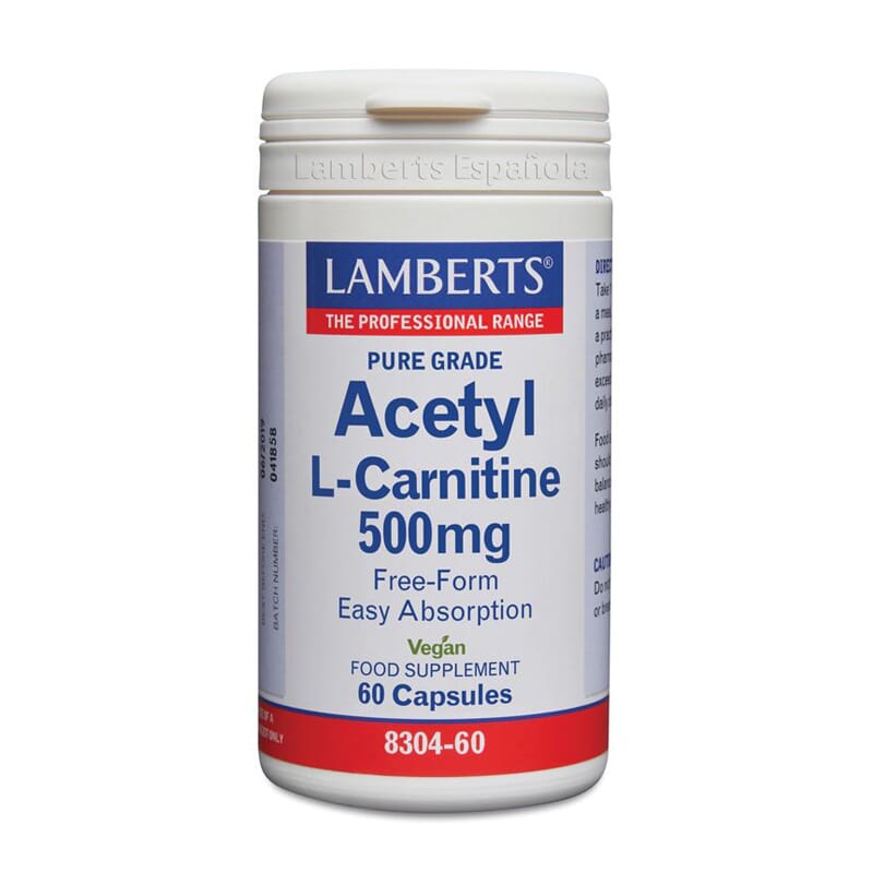 ACETIL L-CARNITINA 500mg 60 Caps