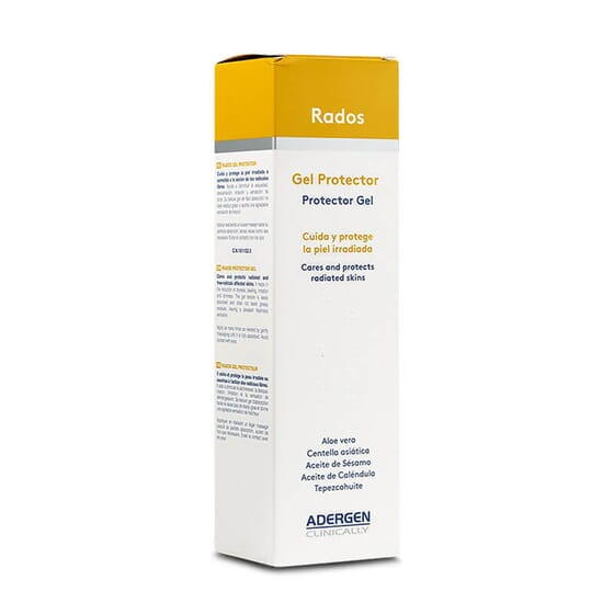 Rados Gel Protector cuida y protege la piel irradiada.