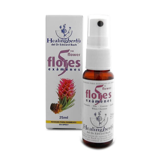 FLORES DE BACH 5 FLORES EXÁMENES SPRAY 25ml de Healing Herbs