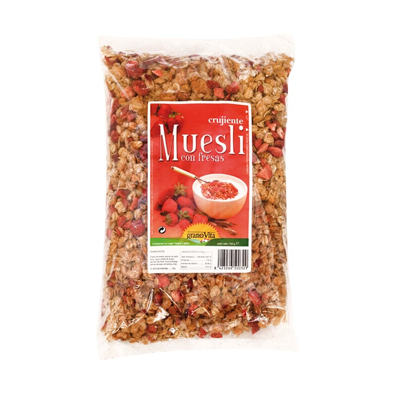 MUESLI CRUJIENTE CON FRESAS 750g