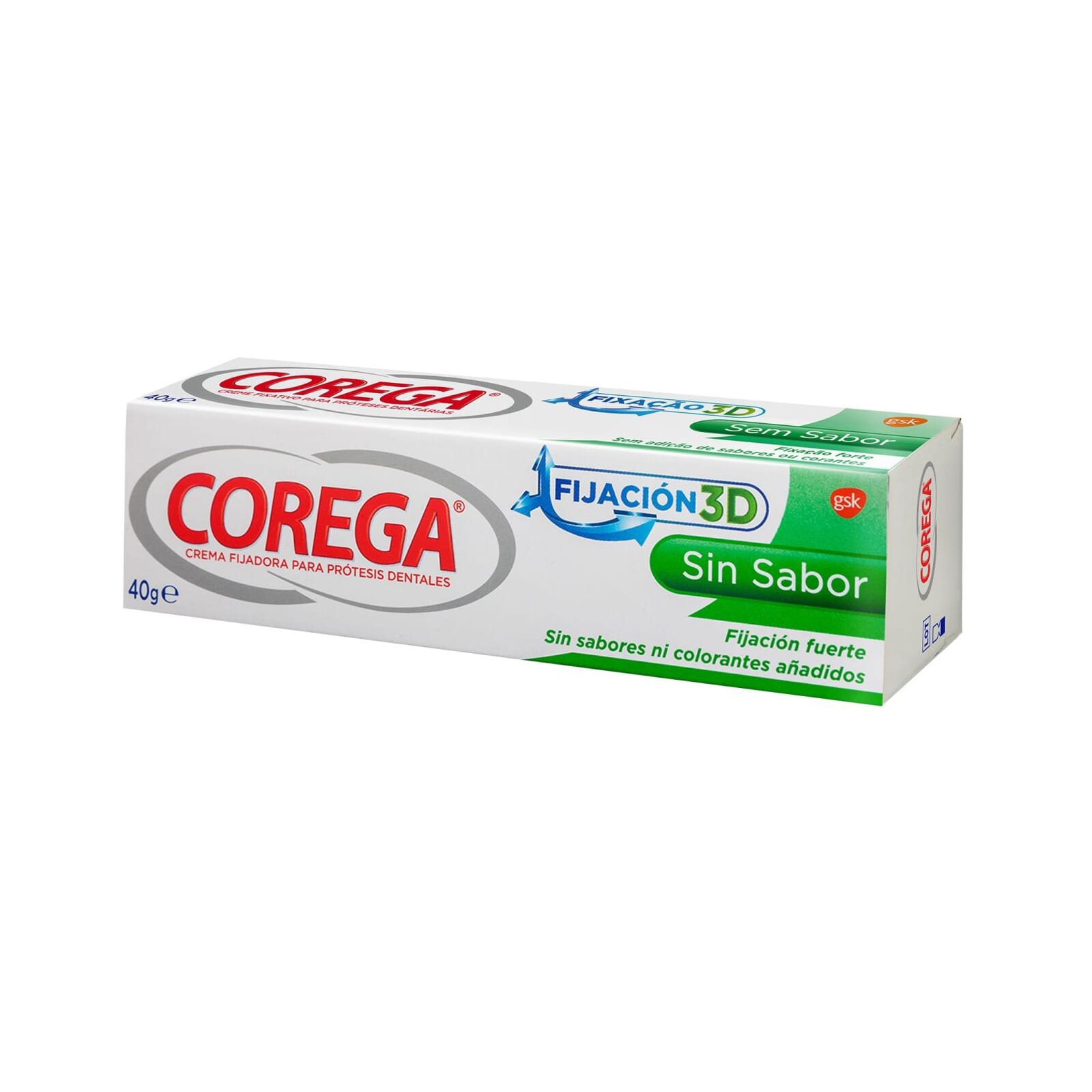 Corega Sin Sabor Crema Fijadora