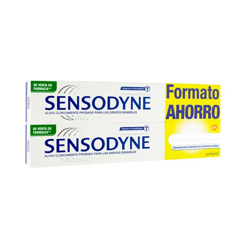 Sensodyne Cuidado Blanqueante Duplo 75 ml 2 Uds