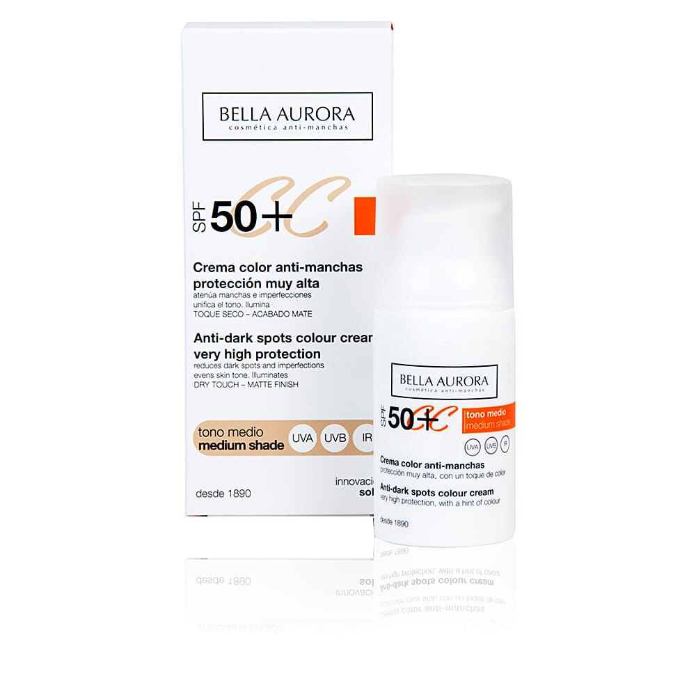 CC CREAM ANTI MANCHAS TONO MEDIO SPF50+ 30ml de Bella Aurora