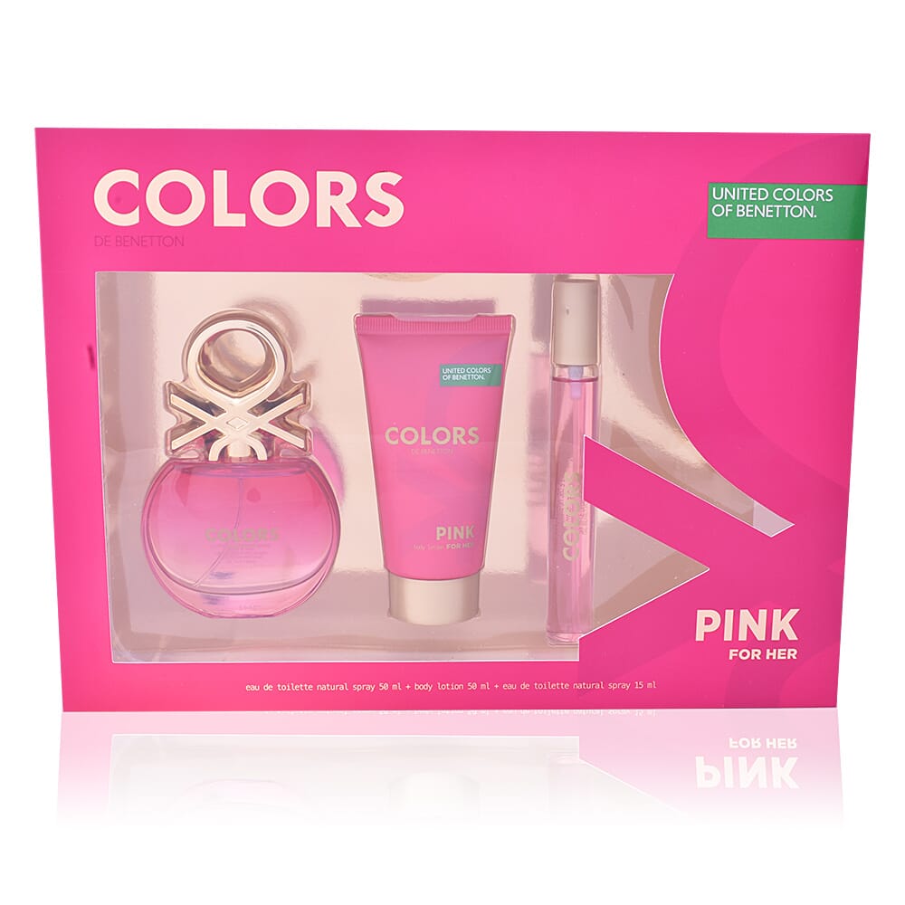 Colors Pink Lote EDT 50 ml + Body Lotion 50 ml + EDT mini vapo 10 ml